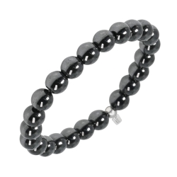 BALCANO - Magnétite / Bracelet de perle minérale