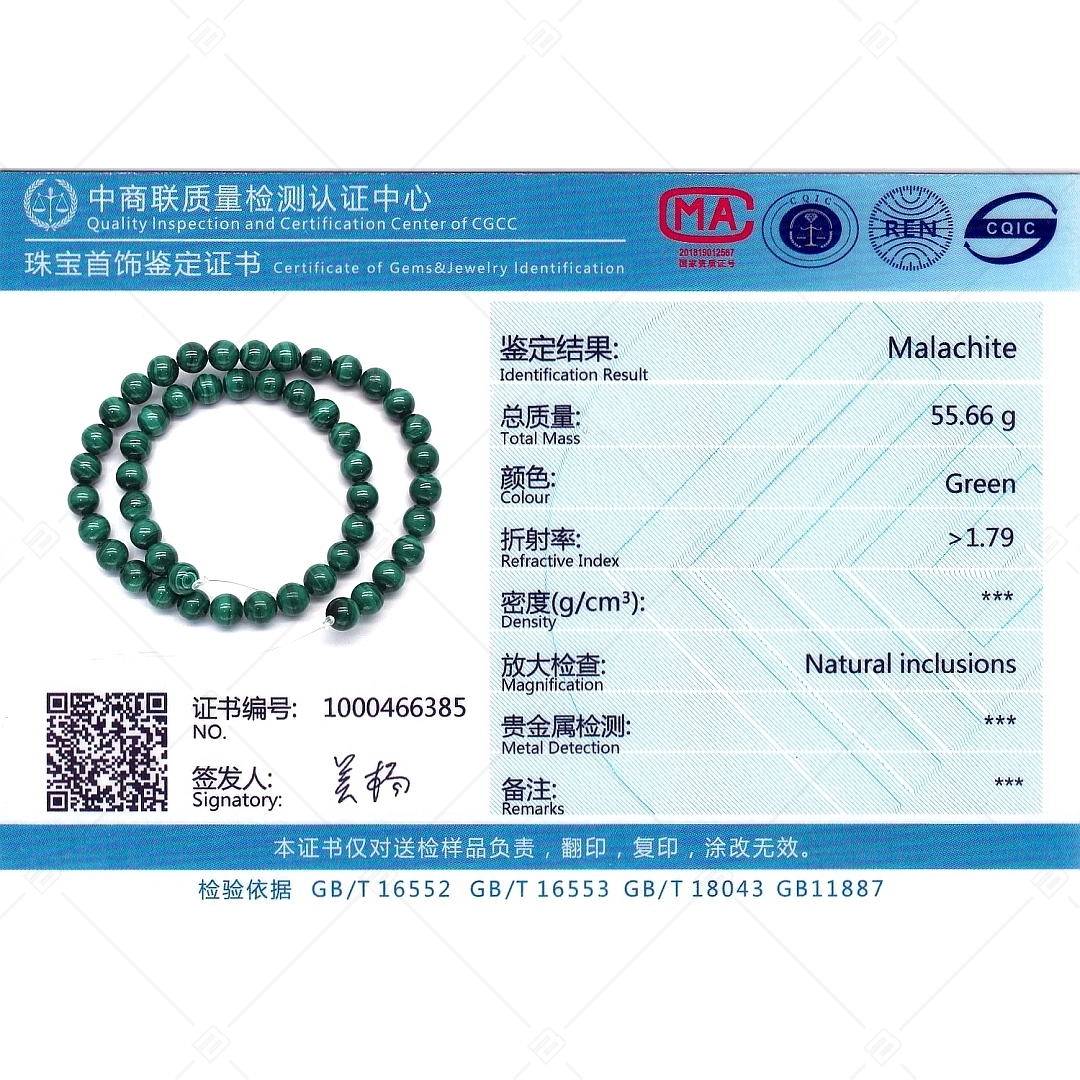 BALCANO - Malachite / Gemstone bracelet (853115ZJ39)