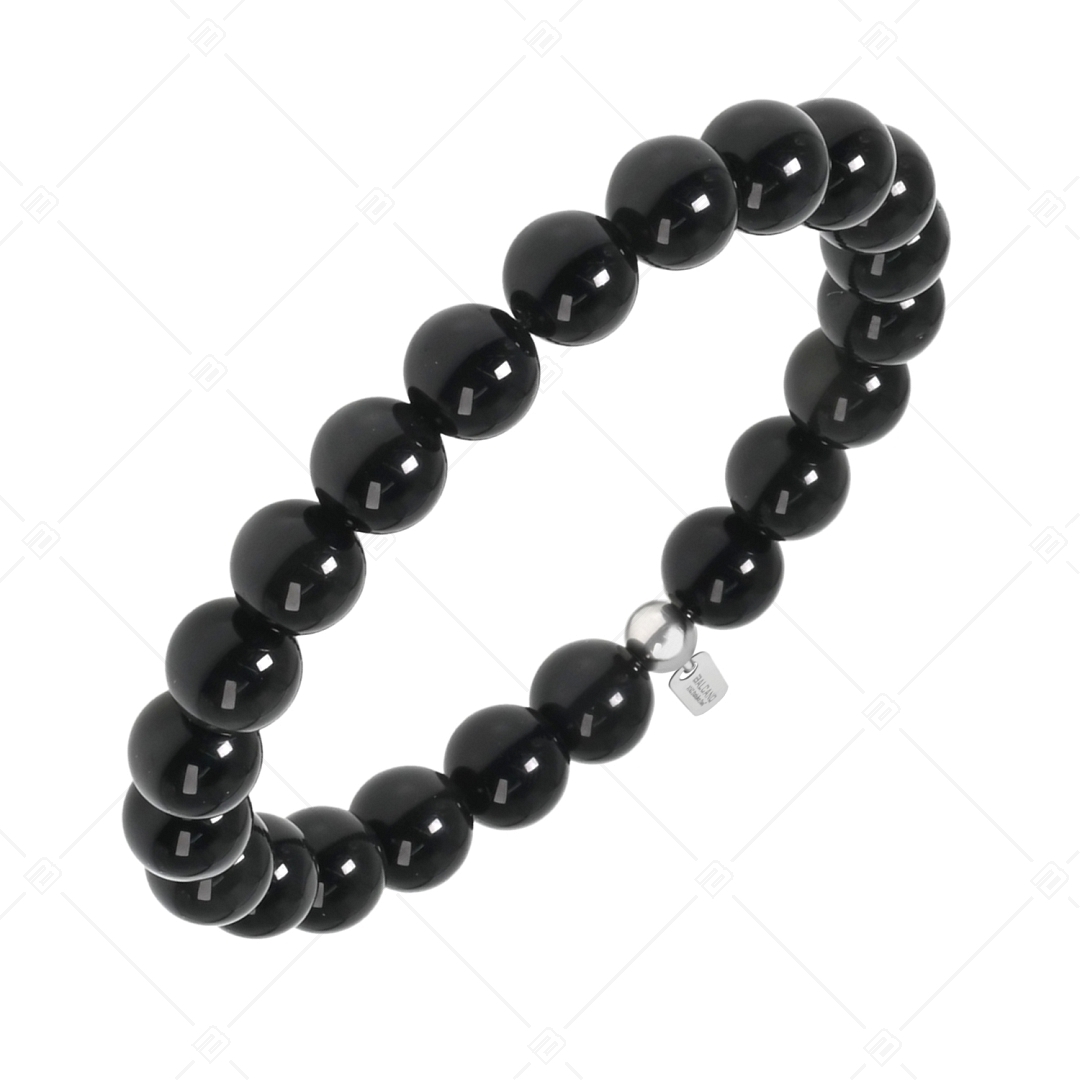 BALCANO - Schwarzer Obsidian / Mineral Perlen Armband (853118ZJ11)