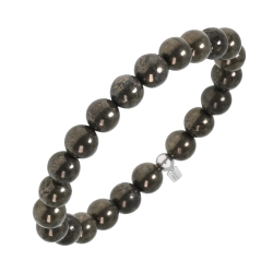 BALCANO - Pyrite / Bracelet de perle minérale