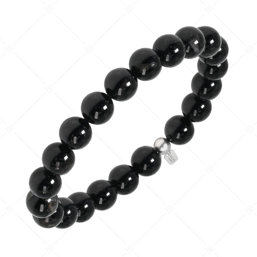 BALCANO - Schwarzer Turmalin / Mineral Perlen Armband (853129ZJ49)