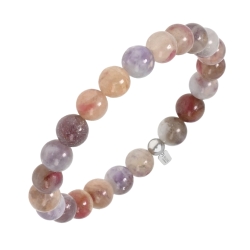 BALCANO - Tourmaline rose / Bracelet de perle minérale