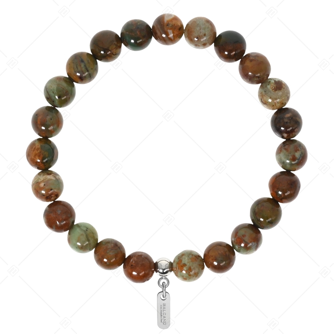 BALCANO - Gold Türkis Jade / Mineral Perlen Armband (853136ZJ88)