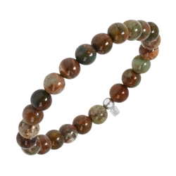 BALCANO - Jade turquoise doré / Bracelet de perle minérale