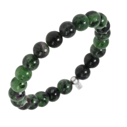 BALCANO - Zoïsite / Bracelet de perle minérale