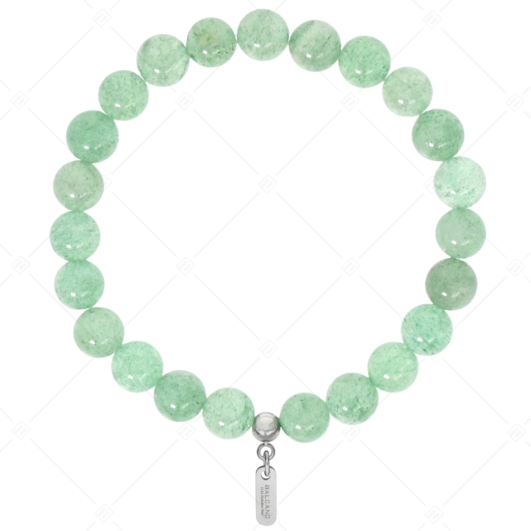 BALCANO - Grüner Erdbeerstein / Mineral Perlen Armband (853145ZJ33)