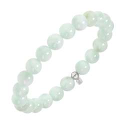 BALCANO - Light Green Angel Stone / Glass bead bracelet