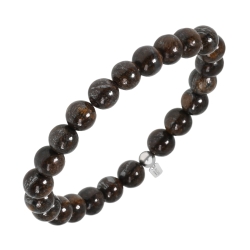 BALCANO - Bronzite / Bracelet de perle minérale