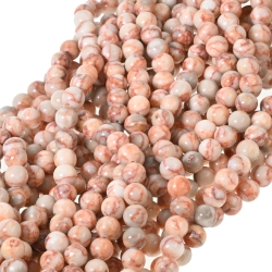 BALCANO - Jade pierre de toile rouge / Bracelet de perle minérale