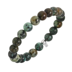 BALCANO - Turquoise africaine / Bracelet de perle minérale