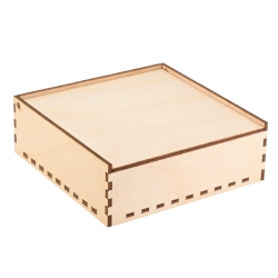 BALCANO / Geschenkbox aus Birkensperrholz - 130x130x45