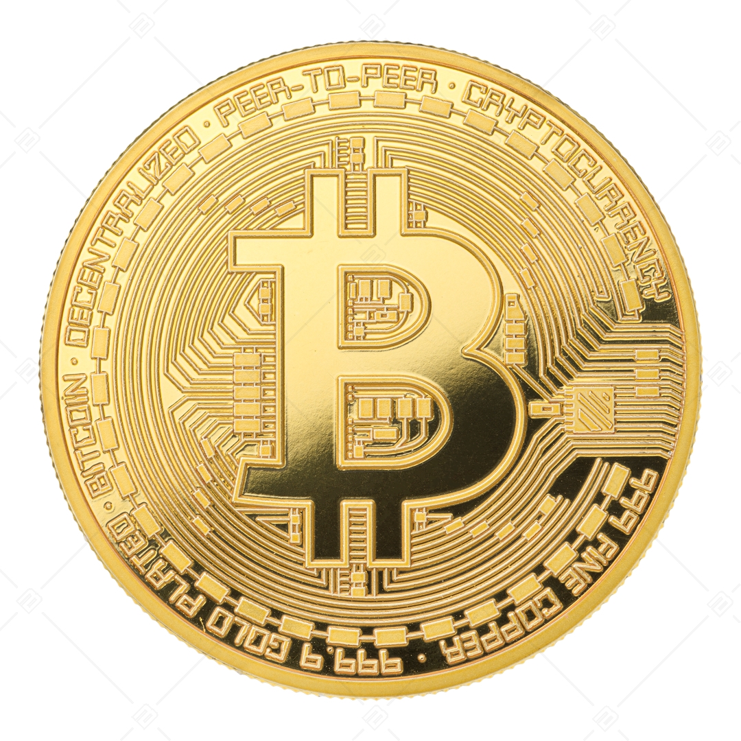 BALCANO - Bitcoin / Einzigartig gestaltete Bitcoin-Dekormünze mit 24 Karat Goldbeschichtung in einer Geschenkbox (901001CC99)