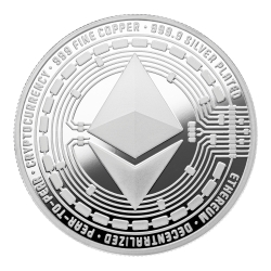 BALCANO - Ethereum / Uniquely Designed Ethereum Decorative Coin With 999,9 Silver Plating In a Gift Box