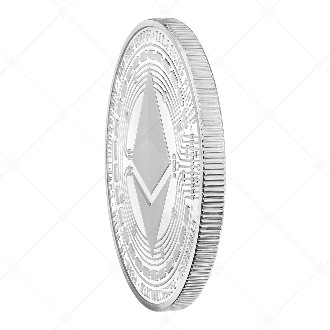 BALCANO - Ethereum / Einzigartig gestaltete Ethereum-Dekormünze mit 999,9 Silber Beschichtung mit Geschenkbox (901002CC99)