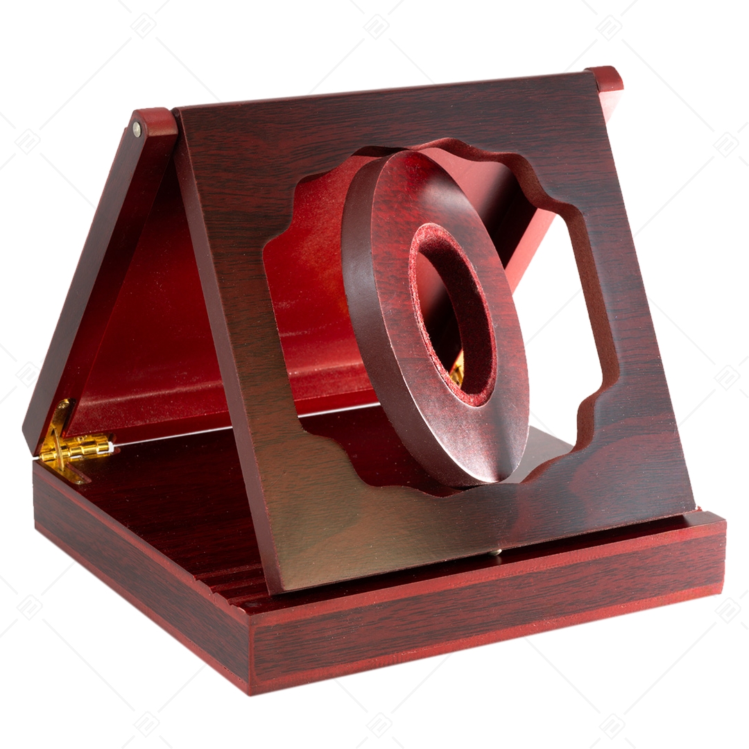 BALCANO - Woody / Uniquely designed rotating decorative coin stand made of tropical wood (902001CC99)