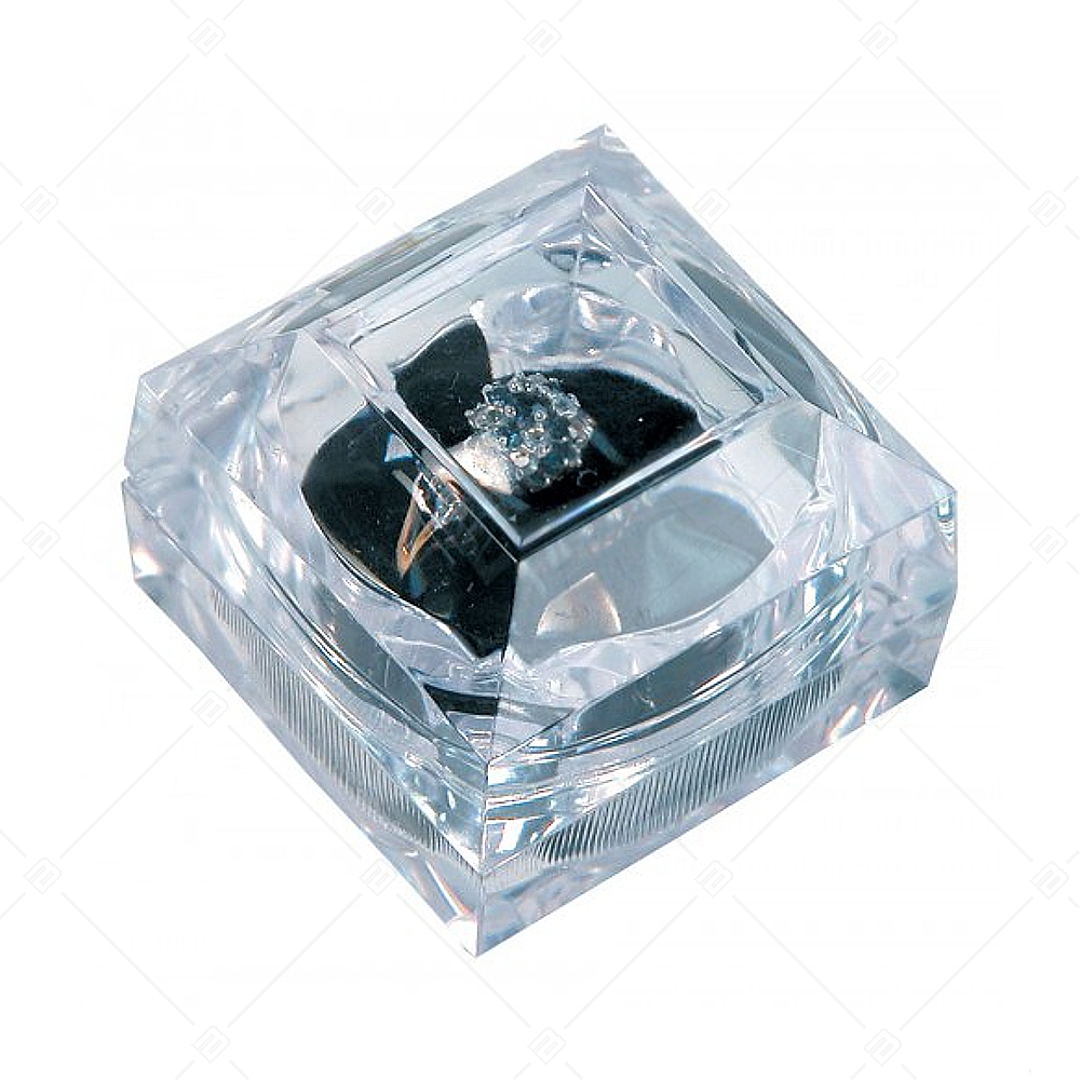 Schmuckkästchen mit Kristalloptik für Ringe (927035JB99)
