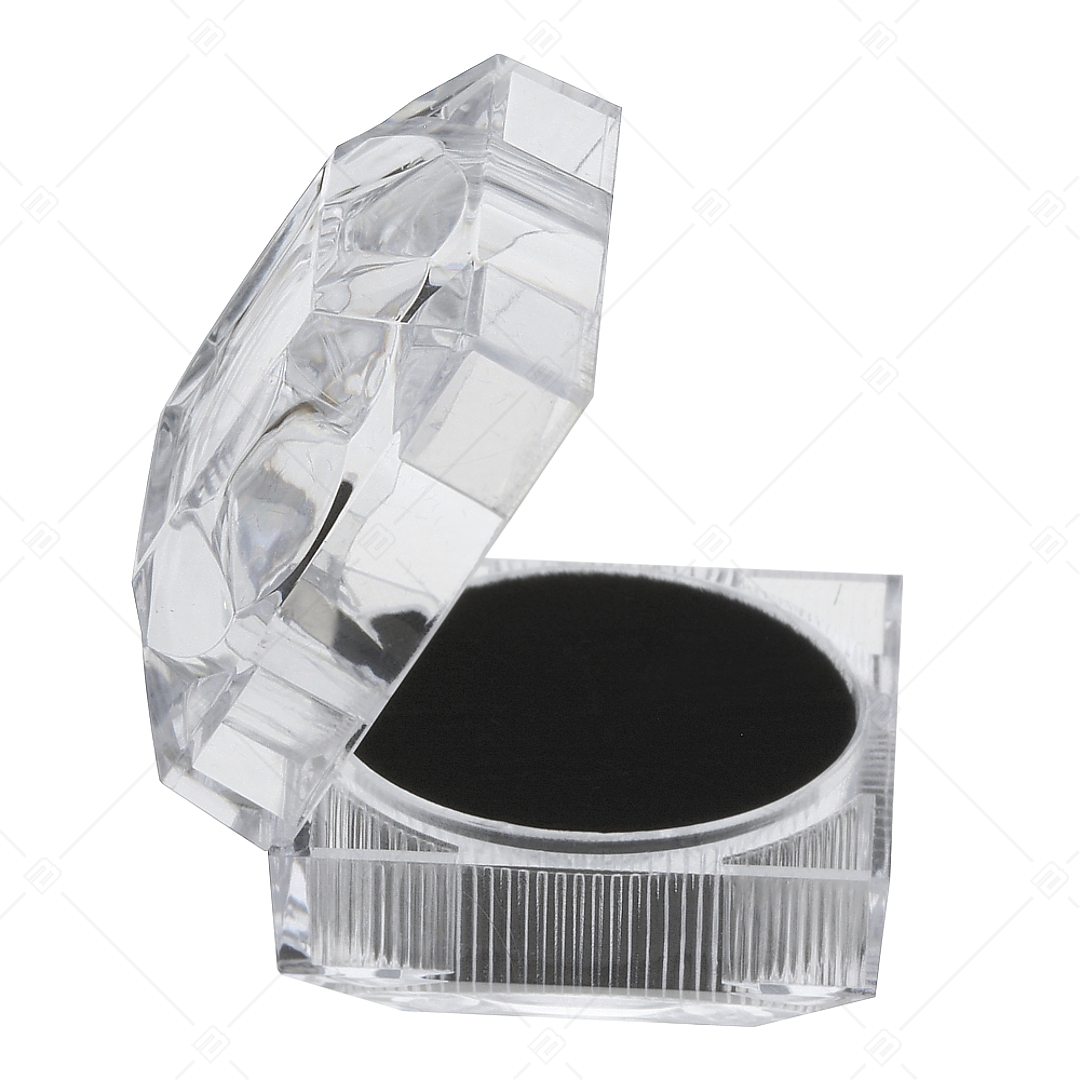 Aspect cristal boîte à bijoux pour bagues (927035JB99)